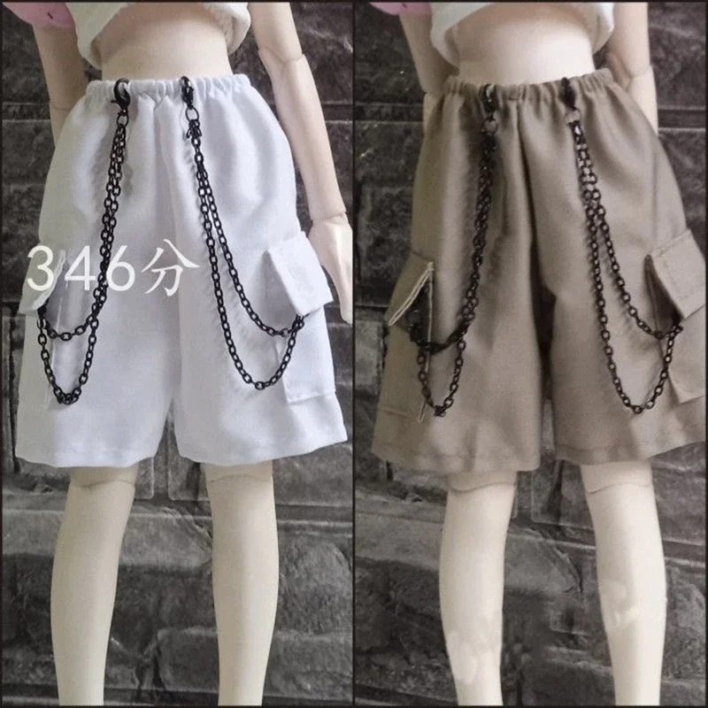 1/3 1/4 1/6 Doll's Clothes Work Shorts for 30/45/60cm Bjd Doll White/black/brown Diy Girl Toys Dress Up Diy Doll Accessories