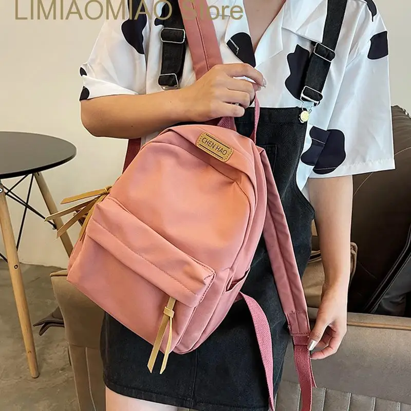 

New Fashion Mini Backpack Women Kawaii Shoulder Bag for Teenage Girls Multi-Function Small Book BagsLadies School Backpacks