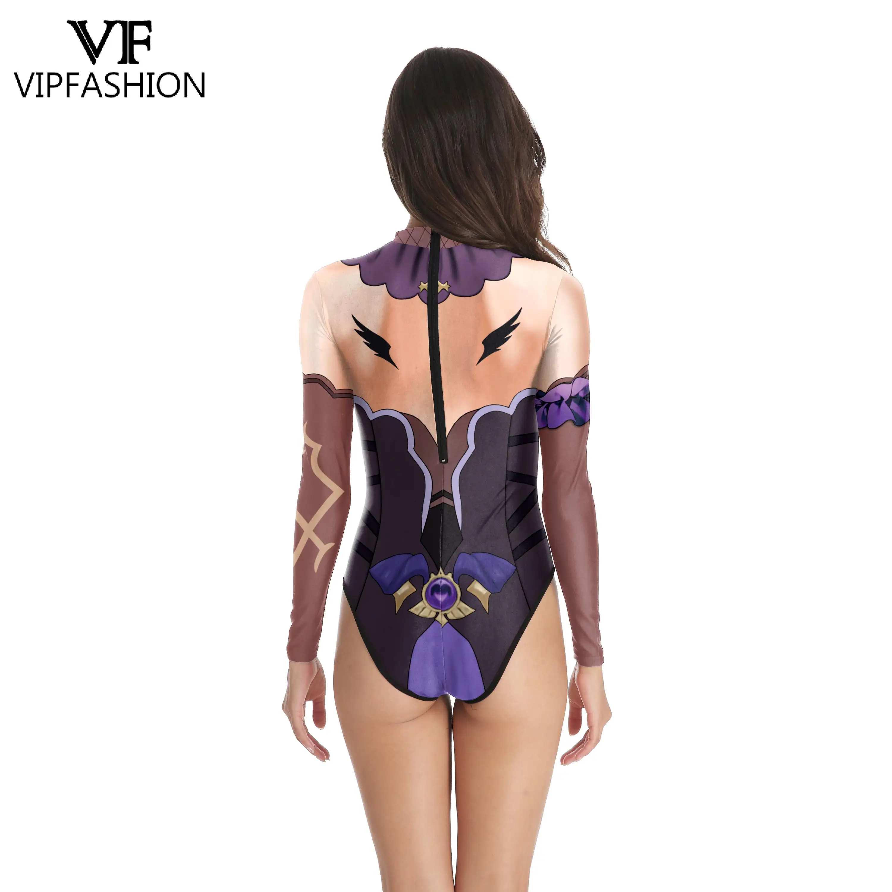 VIP FASHION Game Genshin Impact Mona Megistus Astral Reflection Cosplay Costume 3D Printing Jumpuit Bodysuit