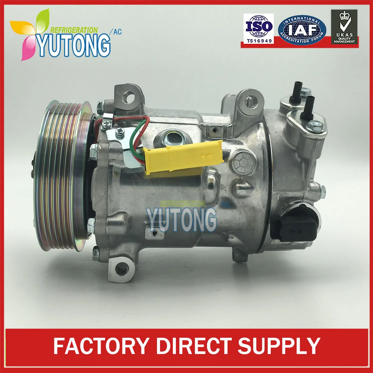 Compressore Ac Sanden Sd7C16 Per Peugeot 207 208 308 3008 508 5008 Citroen C3 C4 C5 9800839580 9800840180 9819711680 9822826880