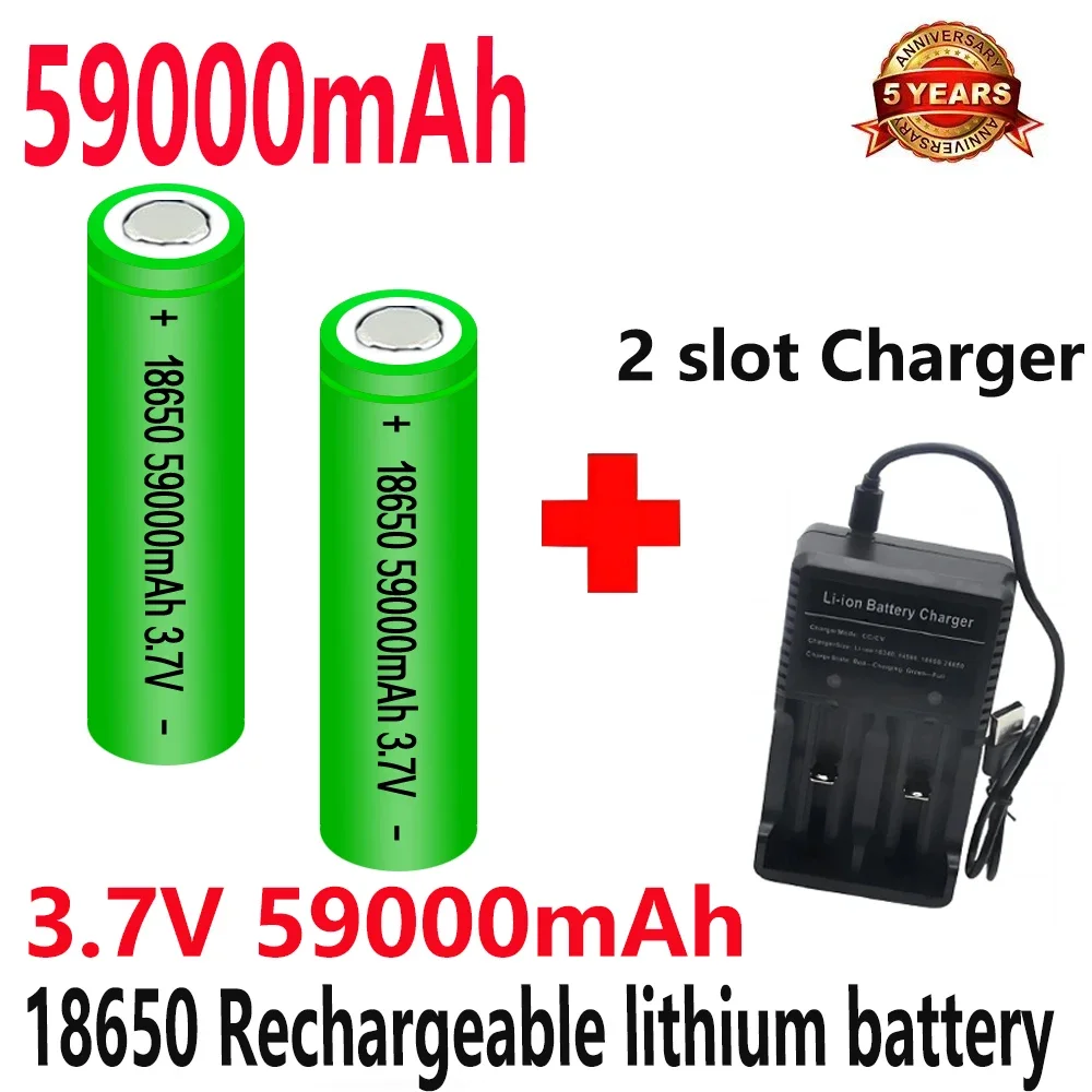 Batteria Ricaricabile 3.7V Per Torcia Frontale/lampada Camping – Cella Singola - 4
