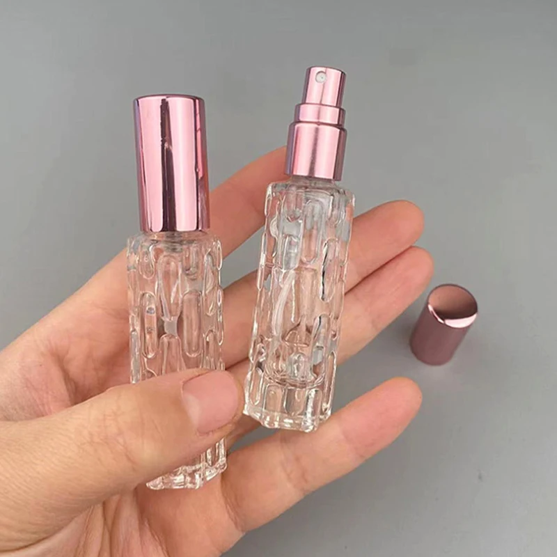 두꺼운 유리 용기 Empty10ml 향수 리필 병 휴대용 화장품 스프레이 분무기 휴대용 여행 서브 병