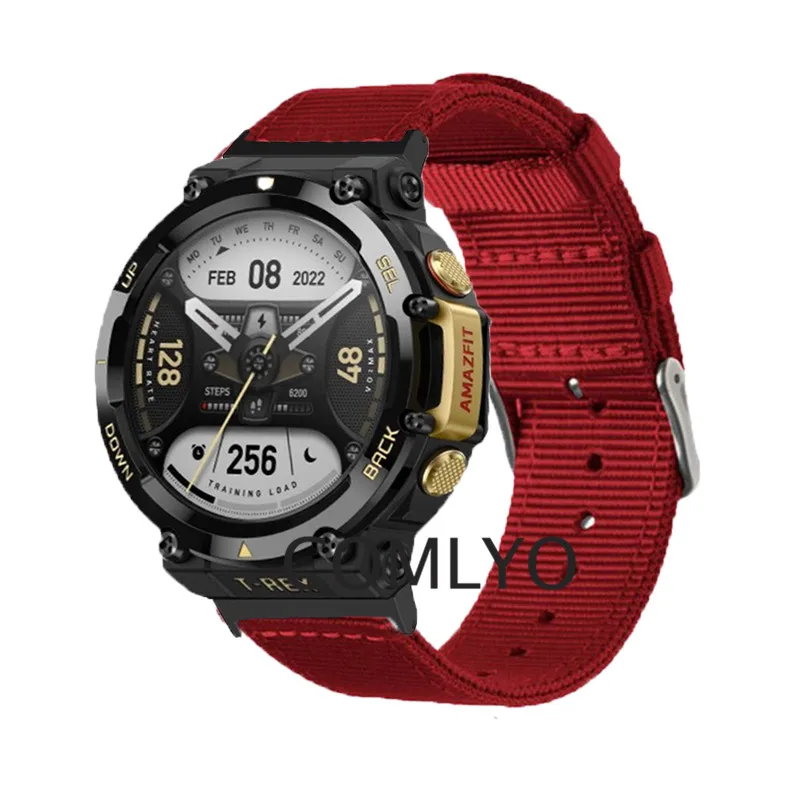 para Xiaomi Amazfit T-rex Cinta Relógio Inteligente Fivela de Lona de Náilon Pulseira para Amazfit t Rex Protetor de Tela Acessórios - Image 5