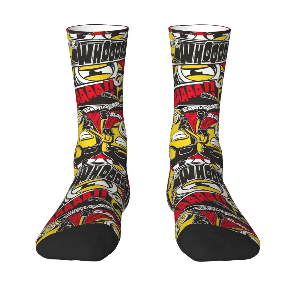Custom Cool Print M- Minions Cartoon Socks for Women Men Stretchy Summer Autumn Winter M- Minions Bananas Crew Socks 31 Sd38921ba02094c2383d2ced7d13498a3V