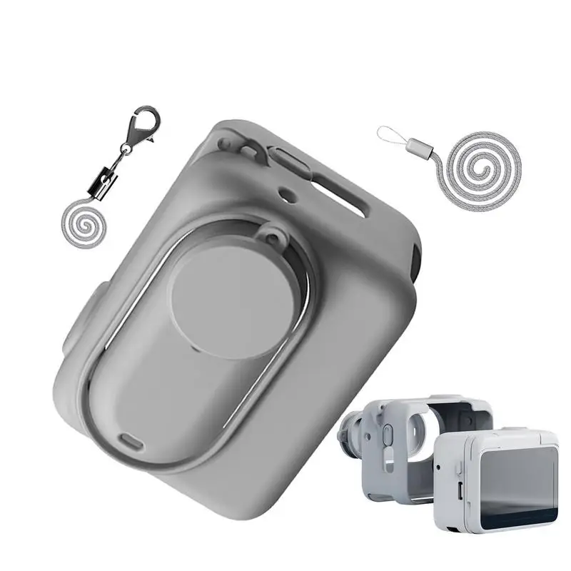 Action Camera Protector For Insta360 GO3 Silicone Protector Sleeve Waterproof Shockproof Anti-Scratch Case For Cycling And