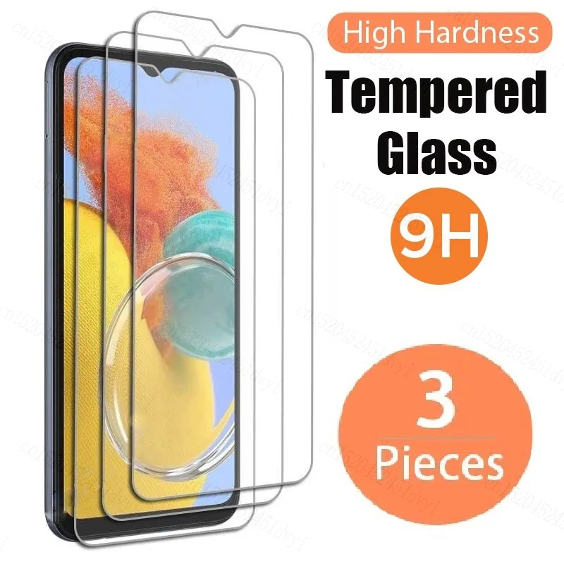 

3PCS Tempered Glass for Samsung Galaxy M04 M14 M34 5G Screen Protector Protective Glass Film M53 M33 M23 M13 4G M52 M32 M12