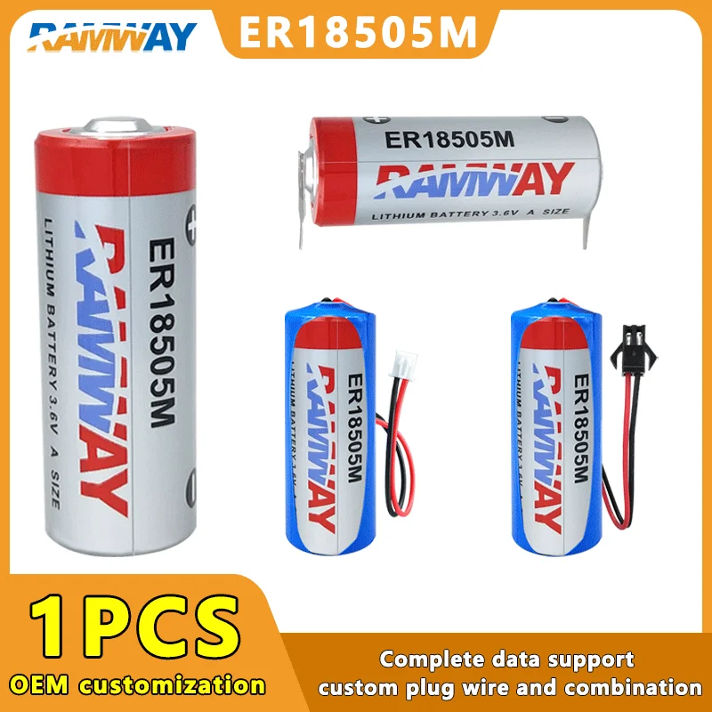 

RAMWAY ER18505M 3.6V A 3500mAh High Magnification Lithium Battery For Lntelligent water Meter Gas Meter Heat Meter LoT Device