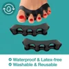 1 Pair Silicone Toe Separator Bunion Corrector Hammer Toe Corrector Soft Silicone Material for Toe Separation Foot Care Tool 1