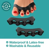 1 Pair Silicone Toe Separator Bunion Corrector Hammer Toe Corrector Soft Silicone Material for Toe Separation Foot Care Tool 1