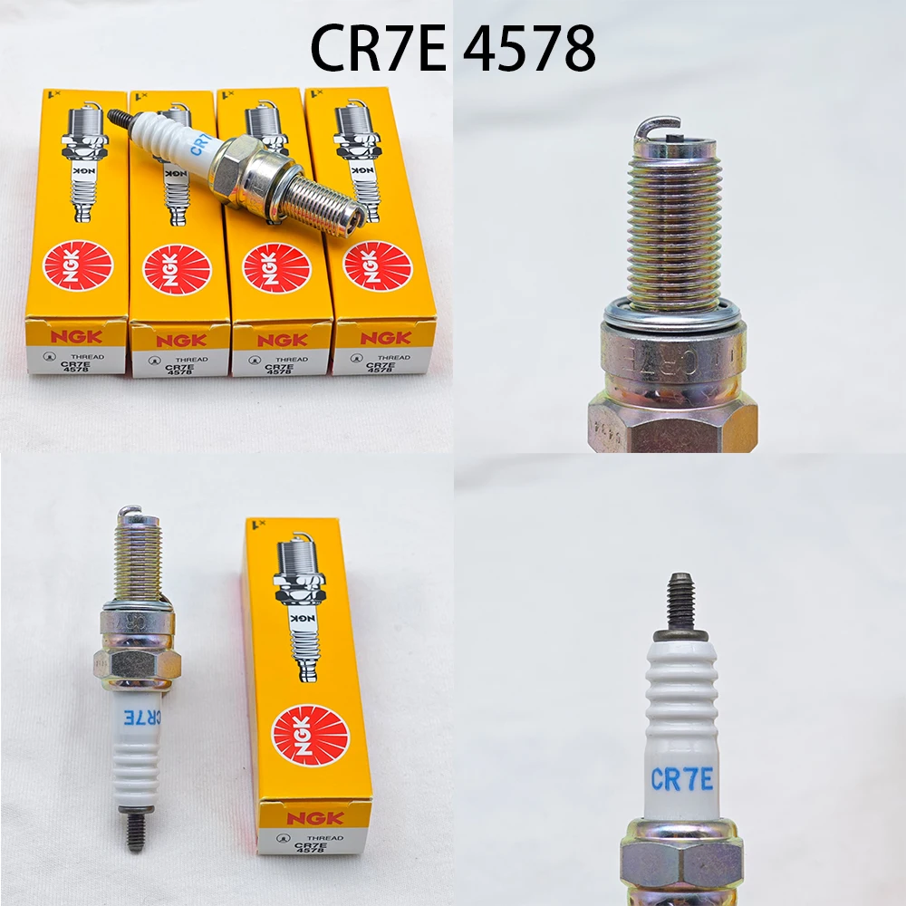 Spark Plug 4pcs Original Motorcycle NGK Spark Plug CR6E CR7E CR8E CR9E for Some Models Of CB400 GW250 Hornet FZR XJR Bandit ZRX