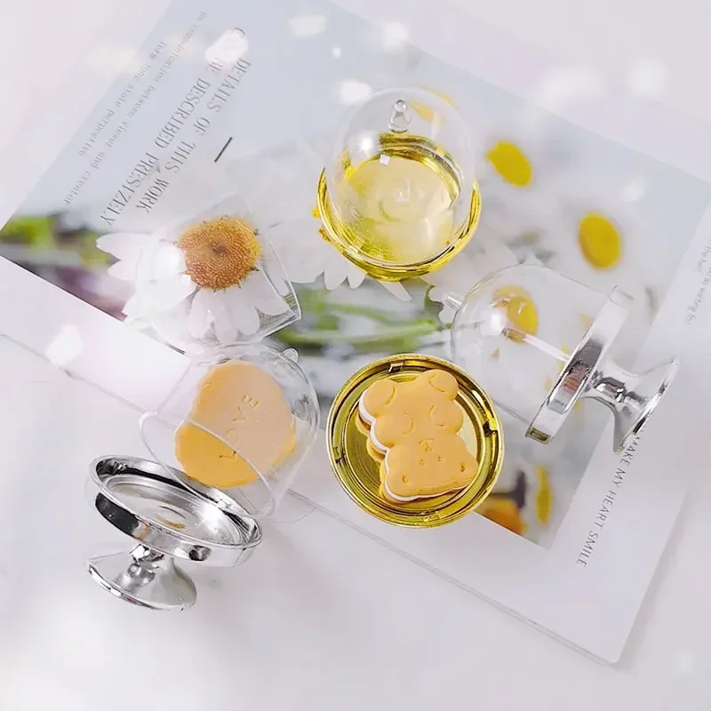 4/12pcs Clear Plastic Mini Candy and Cupcake Boxes with Lids, Elegant Wedding Gift Boxe... - SKU CCB01742 - UGI Packaging