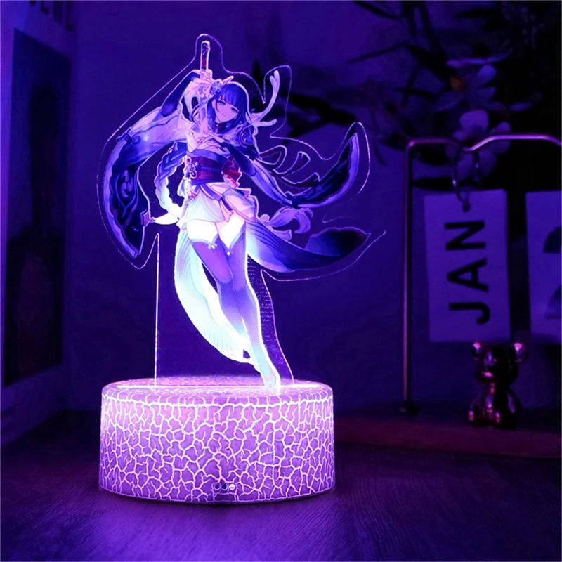겐가르 뮤 뮤투  3D 크리스탈 볼  무드등 램프 베이스 포켓볼 7색 LED 유리볼 조각상 생일 선물
