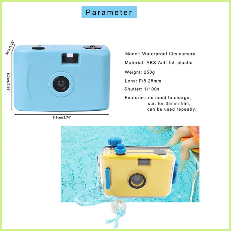 Waterproof ABS Plastic 35mm Film Point And Shoot Camera