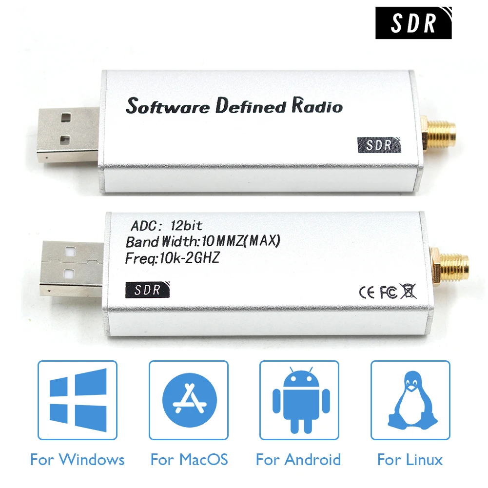 Panadapter SDR Receiver Aluminium Software Defined Radio Receiver 10KHz