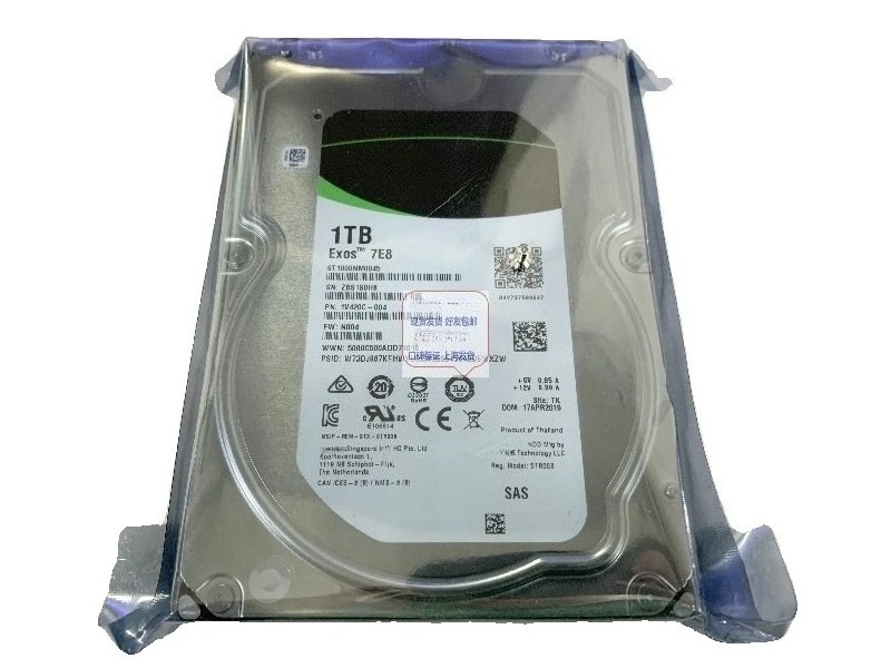 새로운 1TB 1T SAS 7.2K ST1000NM0045 3.5인치 12G 엔터프라이즈..