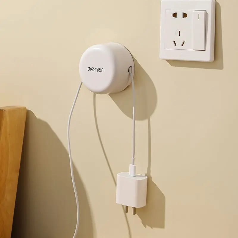 Kitchen Appliances Plug Cable Winder Cable Organizer Wall Mounted Rotating Data Organizer Charging Winder cable organizer