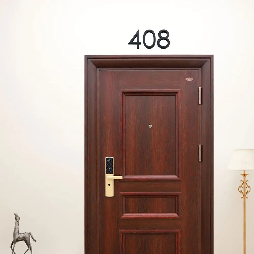 Description Picture 6 of item3D 0 To 9 Number Tag ABS Plastic Self-Adhesive Numeral Door Numbers Plate Sign For Home Mailbox Hotel Address Door Label
