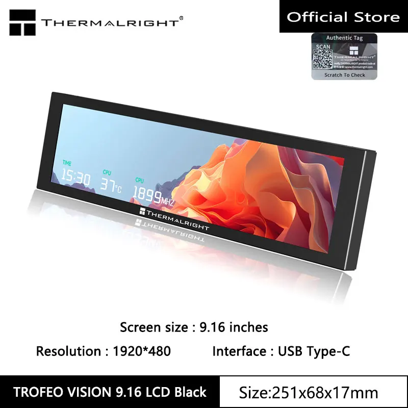 Ekran LCD Thermalright TROFEO VISION LCD IPS za $39.1 / ~142zł