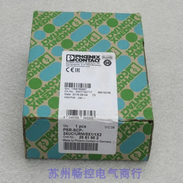 

Новое реле Феникса PSR-SCP -24UC/URM/5X1/1X 2 в наличии 2981952