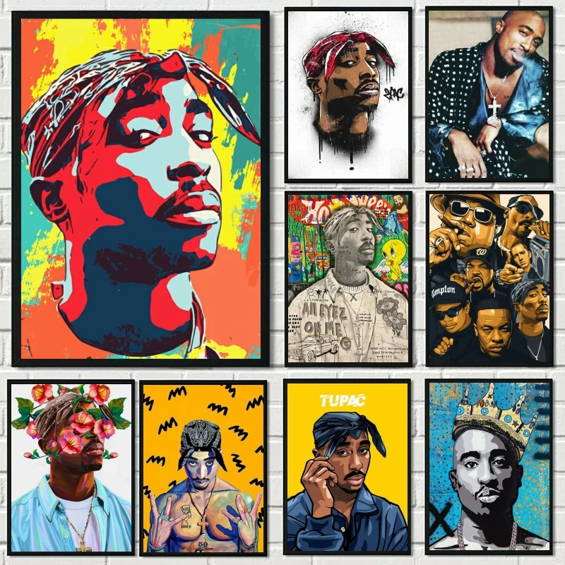 

Tupac Shakur 5D DIY Diamond Painting Embroidery Mosaic Hip Hop Singer Rapper 2Pac Cross Stitch Crystal Rhinestone Home Decor