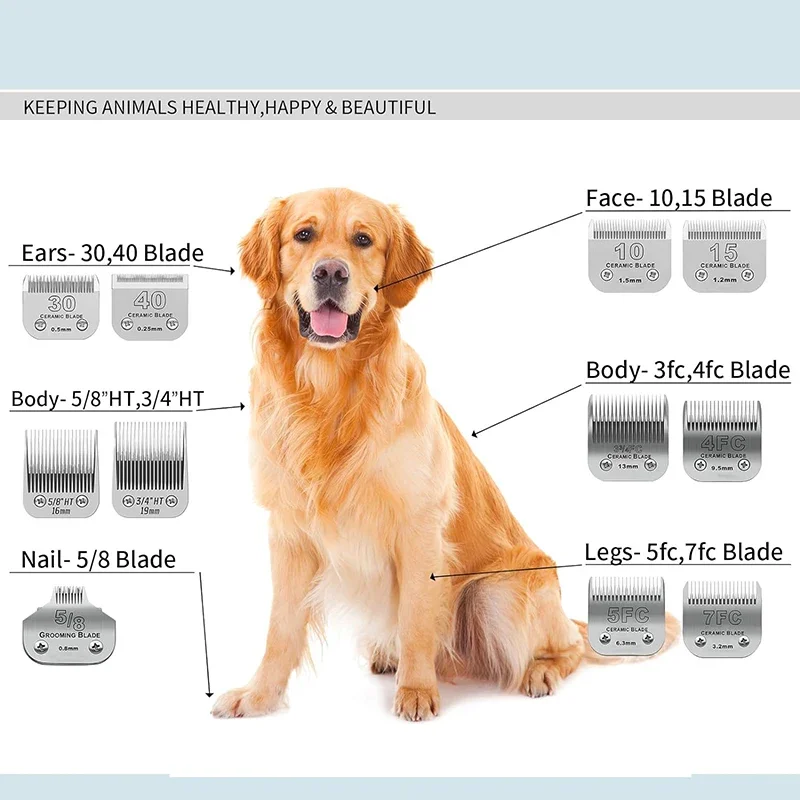 Barber Hair Clipper Blade Pet Grooming Clipper 3/4