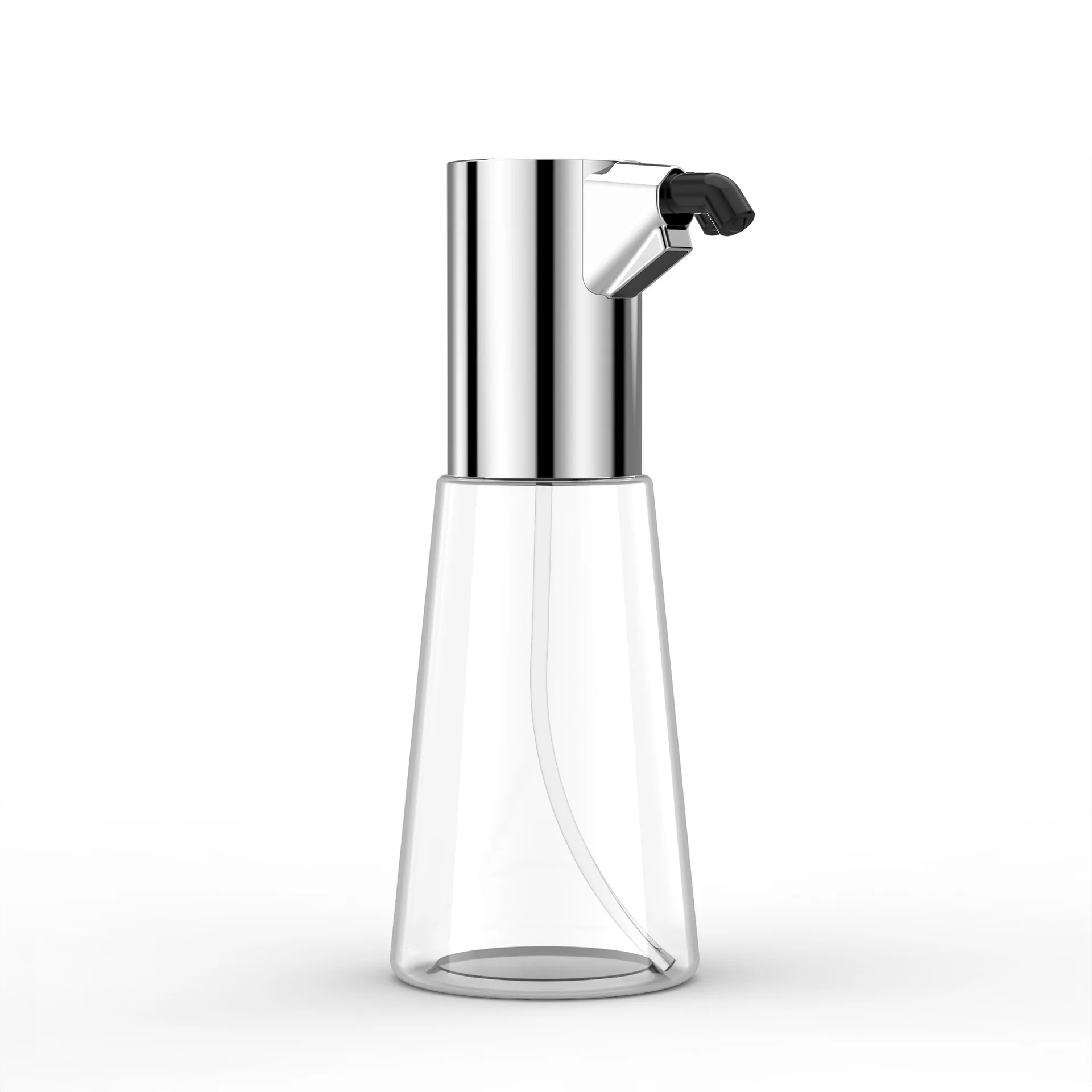 Silver Automatic Soap Dispenser For Kitchen Bathroom 4-speed Adjustable Touchless Sensor Hand Sanitizer