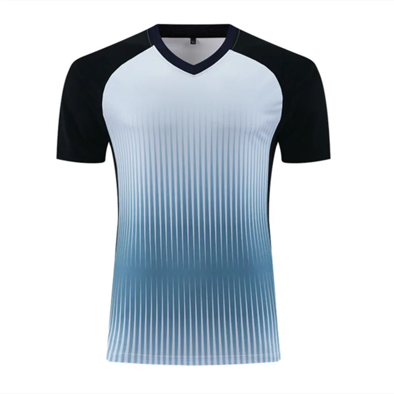 Professional Referee Basketball Jersey Adult Badminton Table Tennis Umpire Shirt Stripe Short Sleeves V-neck Match Judge Tops