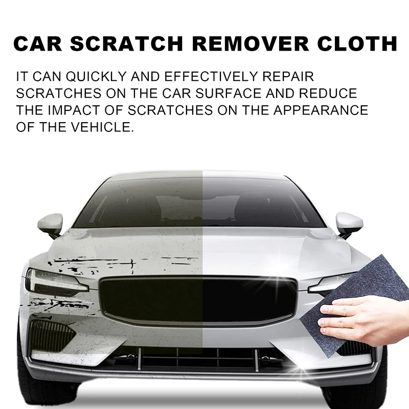 12pcs Nano Sparkle Cloth Magic Car Scratch Remover Car Polise Cleaning Nanosparkle Cloth For Vehicles Paint Deep Scratches