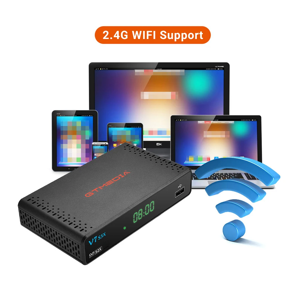Satellite TV Receiver V7 S5X GTmedia Support DVB-S/S2/S2X