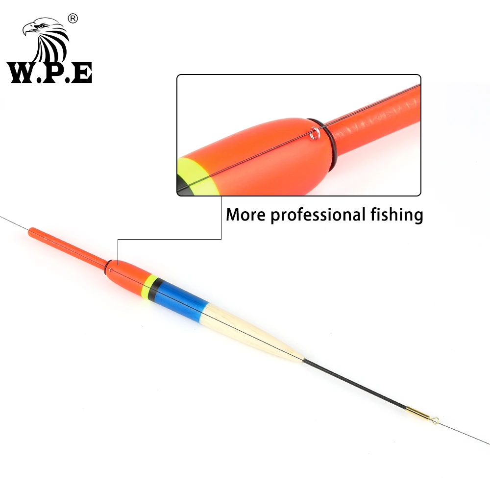 W.P.E Fishing Float 3pcs/pack 4g  19-24cm Barguzinsky Fir Float Vertical Buoy Light Stick Float Light Stick Fishing Tackle Pesca