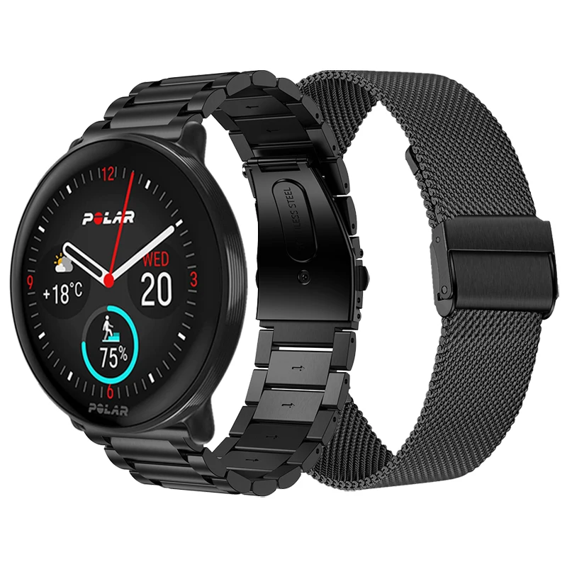 Cinturino In Metallo In Acciaio Inossidabile Per Polar Grit X Pro Titan/Vantage M2 Cinturino Per Polar Ignite 3 2/Unite/Pacer Bracciale Da Polso