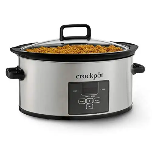 

™Choose-a-Crock 6 кварт программируемая Медленная Плита, нержавеющая сталь