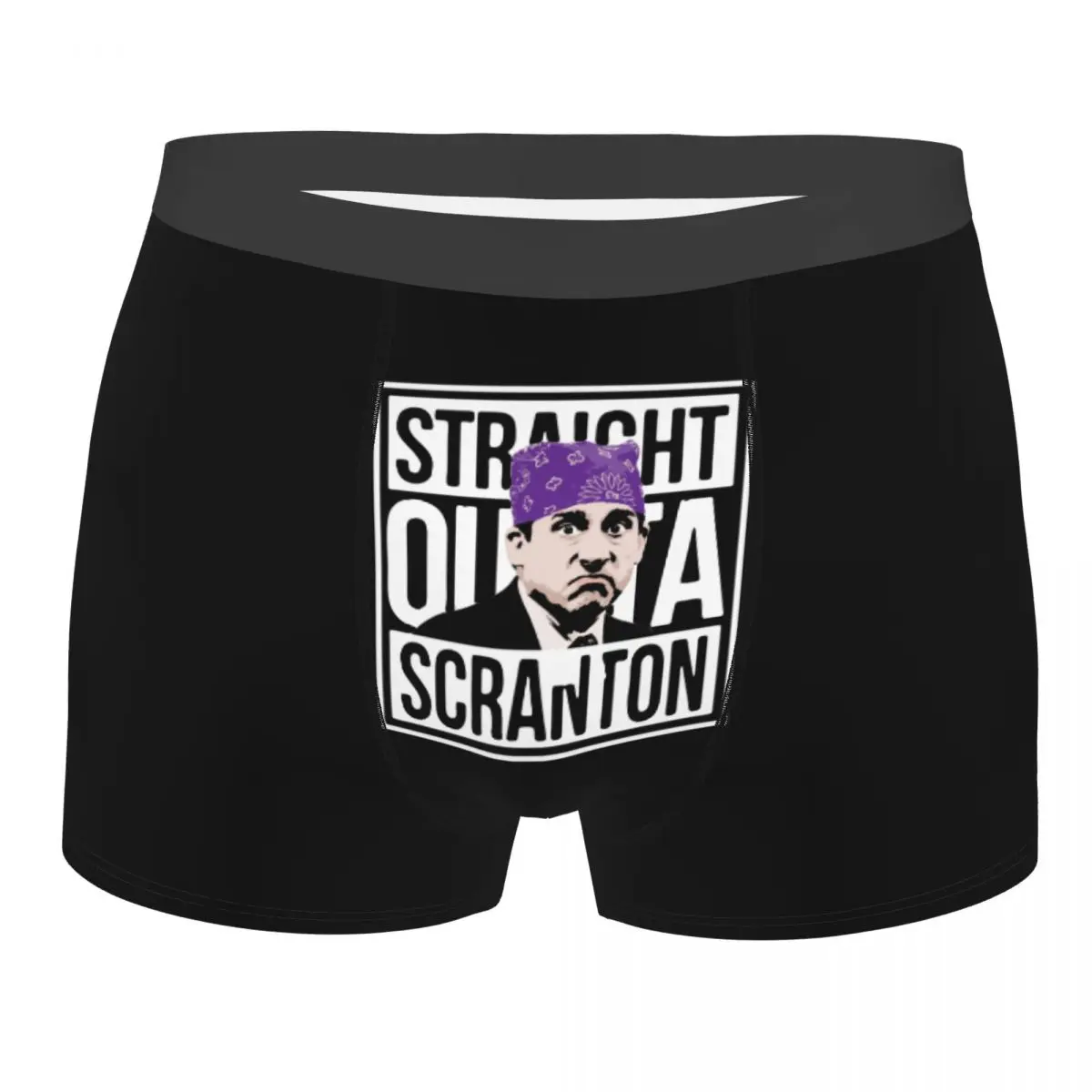 

Humor Boxer Michael Scott Scranton The Office Shorts Panties Men Underwear Tv Show Mid Waist Underpants for Homme S-XXL
