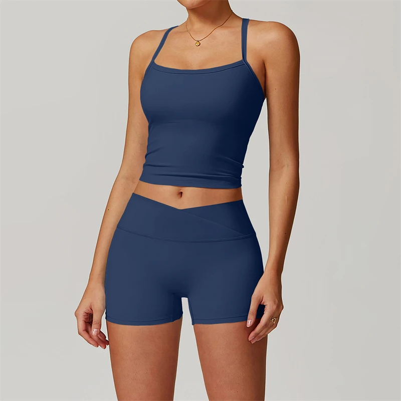 Navy Blue Short Set