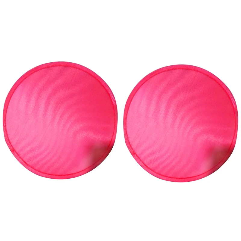 

2X Foldable Round Fan-Red