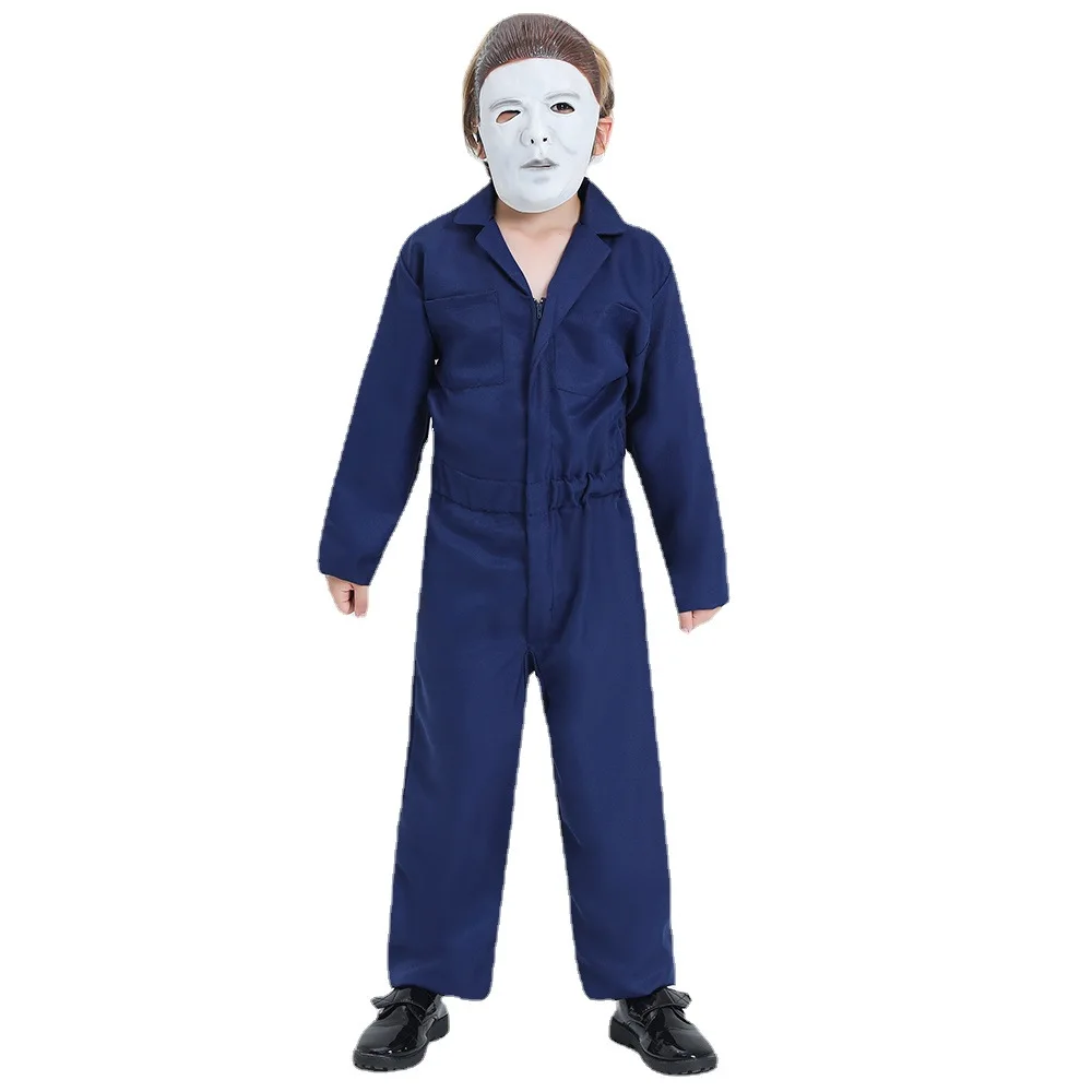Michael Myers Adult Costume Mask Cosplay Halloween Jumpsuit