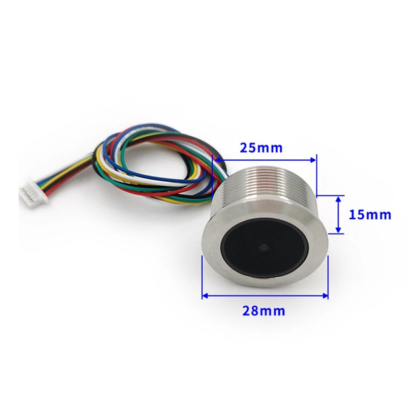 GM861 Metal LED Control Ring Indicator Light UART Interface 1D/2D Bar Code QR Code Barcode Reader Module 5
