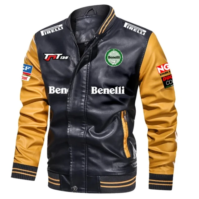 Giacca in pelle sport da uomo - Benelli Official Shop