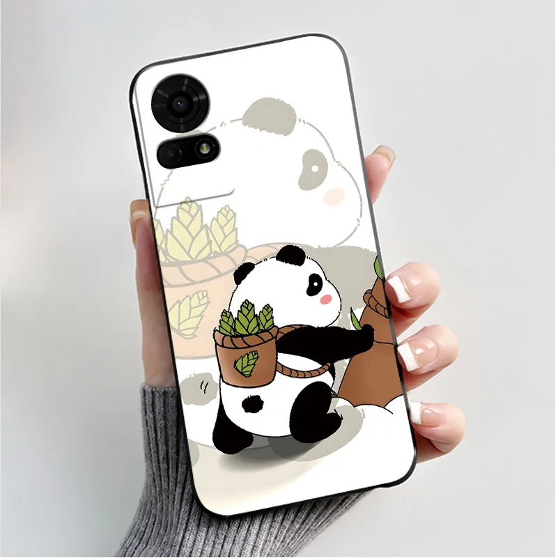 Luxury Butterfly Flowers Black Shockproof Soft Silicone Bumper Phone Case