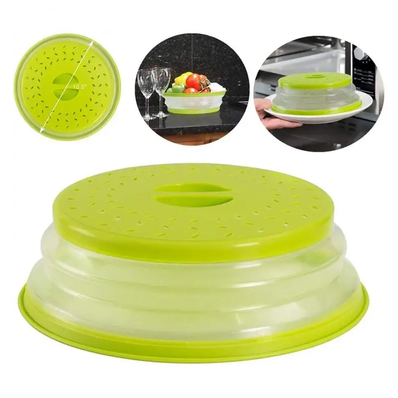 

Oil-proof Space-saving Reusable Versatile Convenient Durable Microwave Lid Cover Microwave Plate Cover Heat-resistant Popular