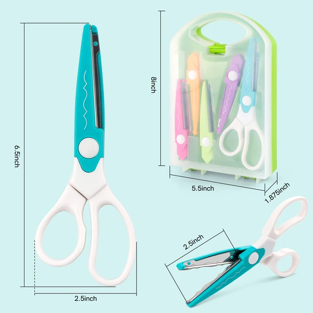 KER　ハンドメイド 5 pairs Zig Zag Edges with Portable Organizing Container