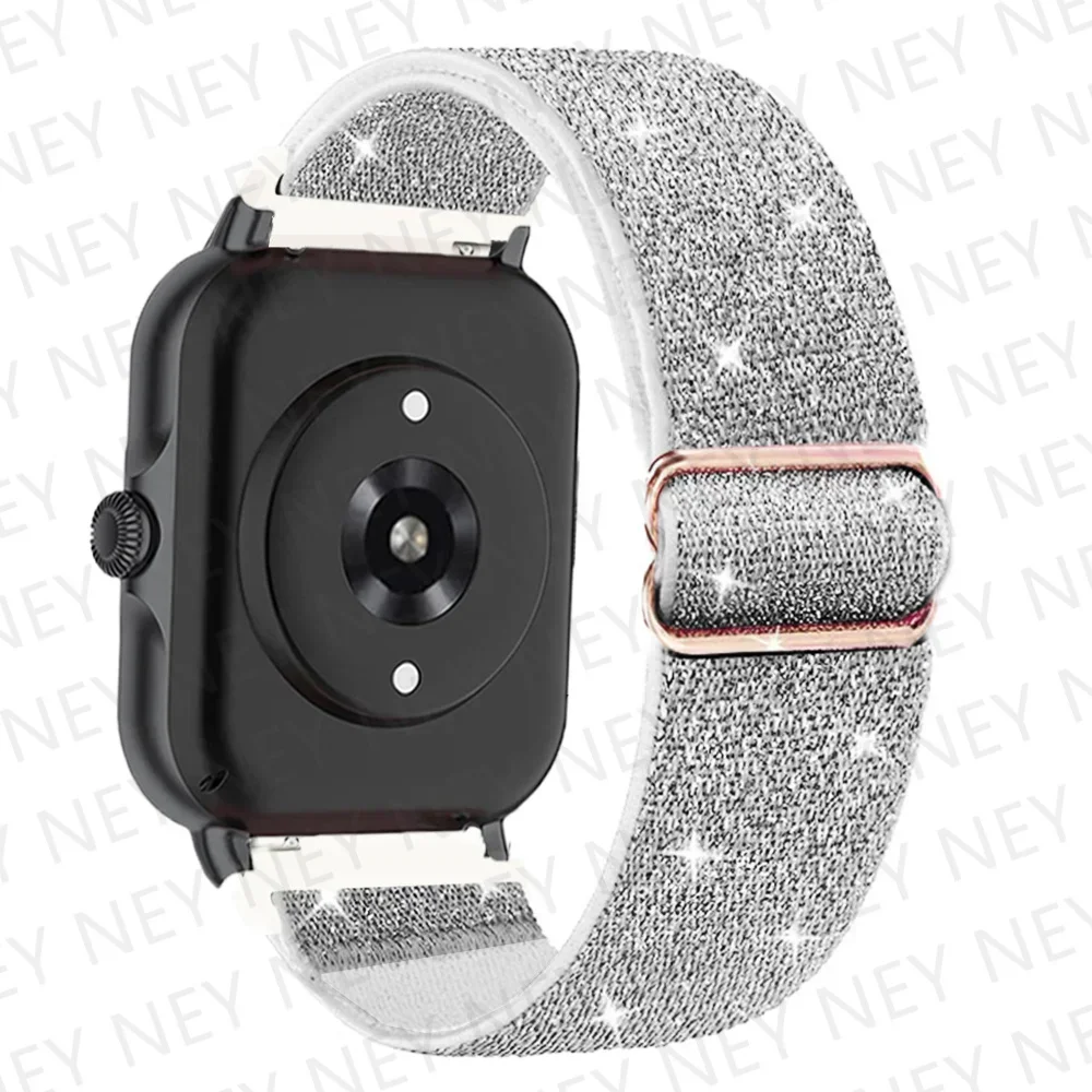 Elastic Shiny Nylon Band, 20mm/22mm, Universal Fit
