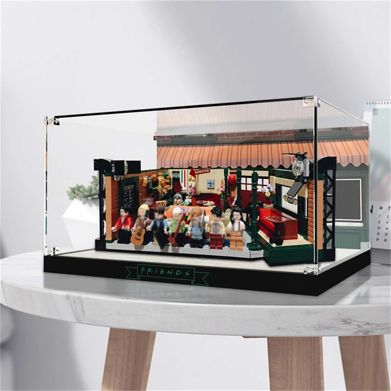 Display Case for Lego Central Perk 21319, 3MM Acrylic Display Box for Lego 21319 (No Model Set Included) 3