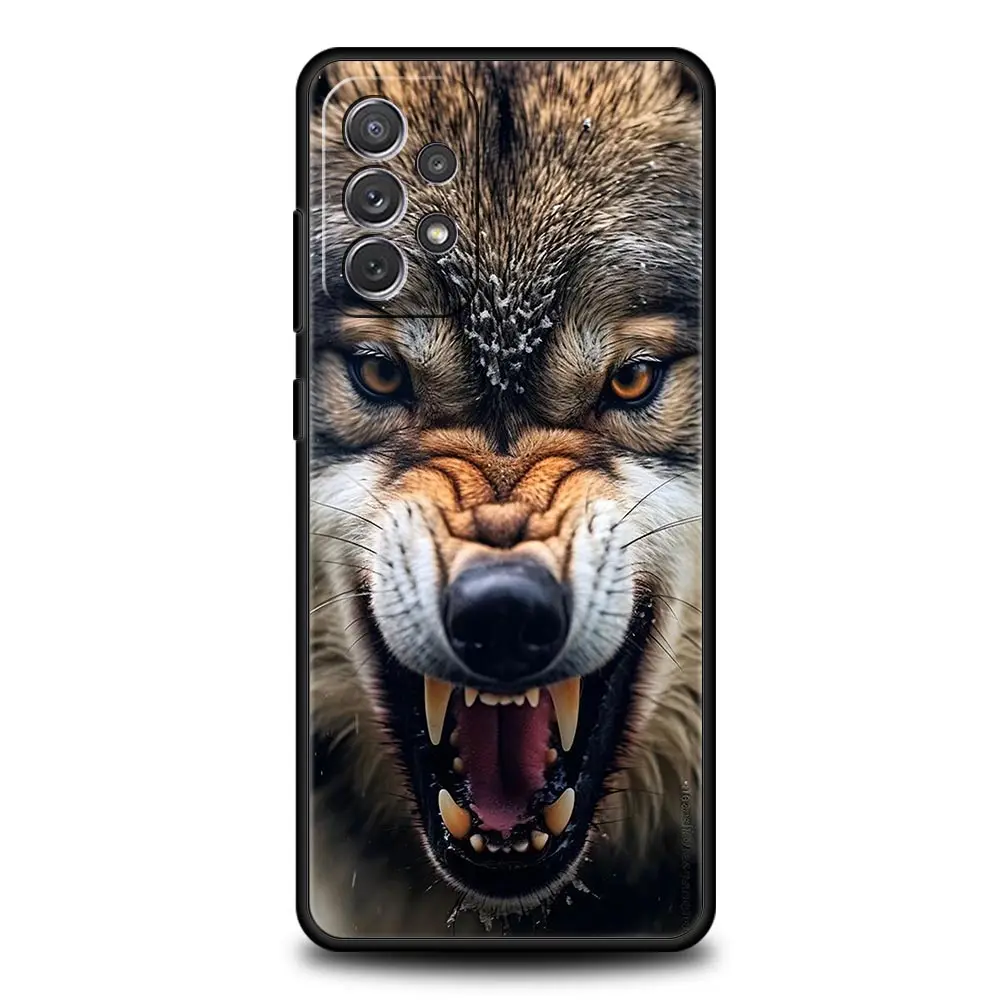 Wolf Design Protective Phone Case - Artistic Wild Spirit Cover