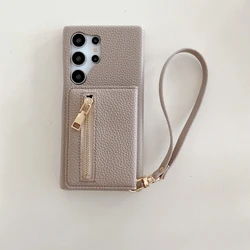 Premium Genuine Leather Wallet Case with Card Holder & Stand Functionality for A22 4G (GRAY)