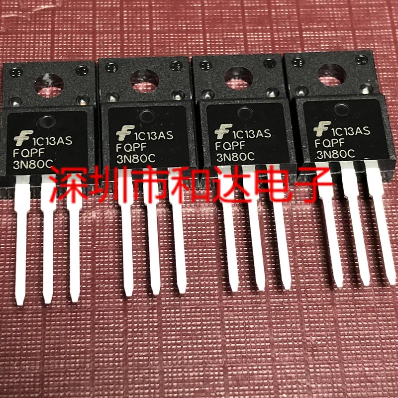 

5PCS-10PCS FQPF3N80C TO-220F 800V 3A ORIGINAL STOCK NEW