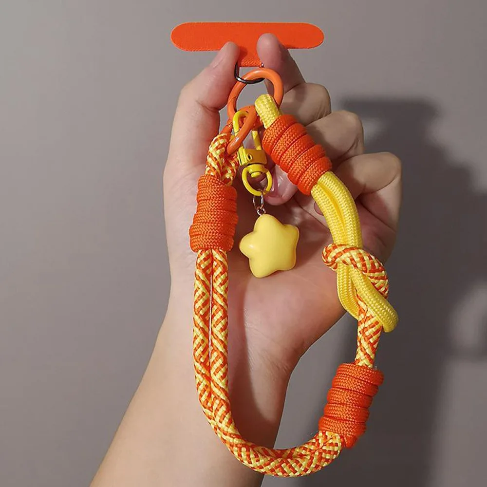 Enhanced Universal Adjustable Phone Lanyard - Stylish 2-in-1 Woven Wrist and Thumb Strap
