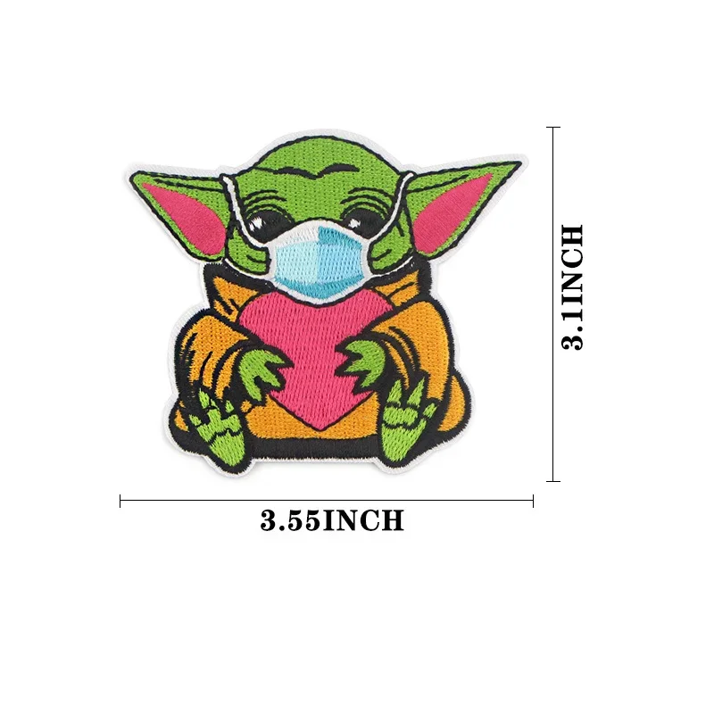 Disney-parches termoadhesivos para ropa de bebé Yoda, El Rey León, parche Fusible, accesorios de ropa DIY