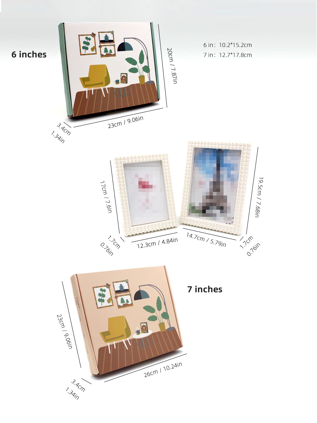 MyGiftHome DIY Floral Building Block Photo Frame