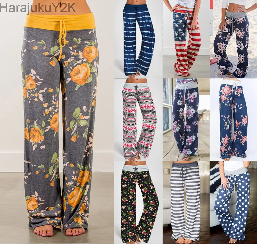 

2023 Pants Spring and Summer New Fashion Relaxed Casual Camouflage Printed Pants Women's Dress